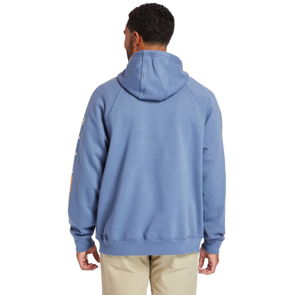 Timberland Φουτερ Ανδρικα Μπλε - Pro® Hood Honcho Sport Hoodie - Greece 7503241-NU